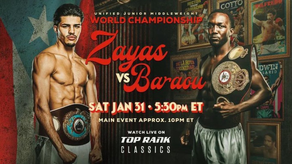 Zayas vs. Barou – A Super Welterweight Unification Showdown in Puerto Rico