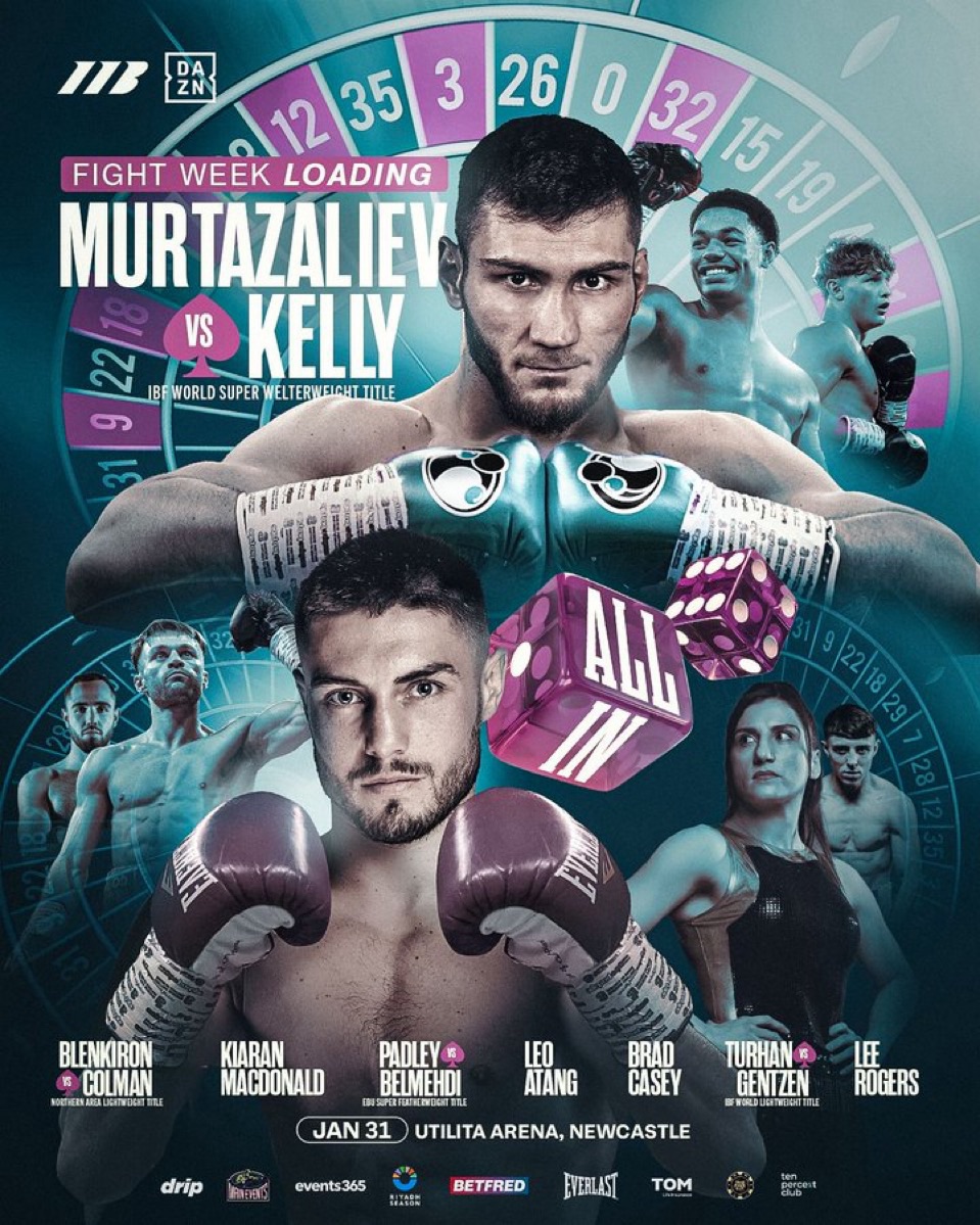 Bakhram Murtazaliev vs. Josh Kelly for the IBF Super Welterweight Title